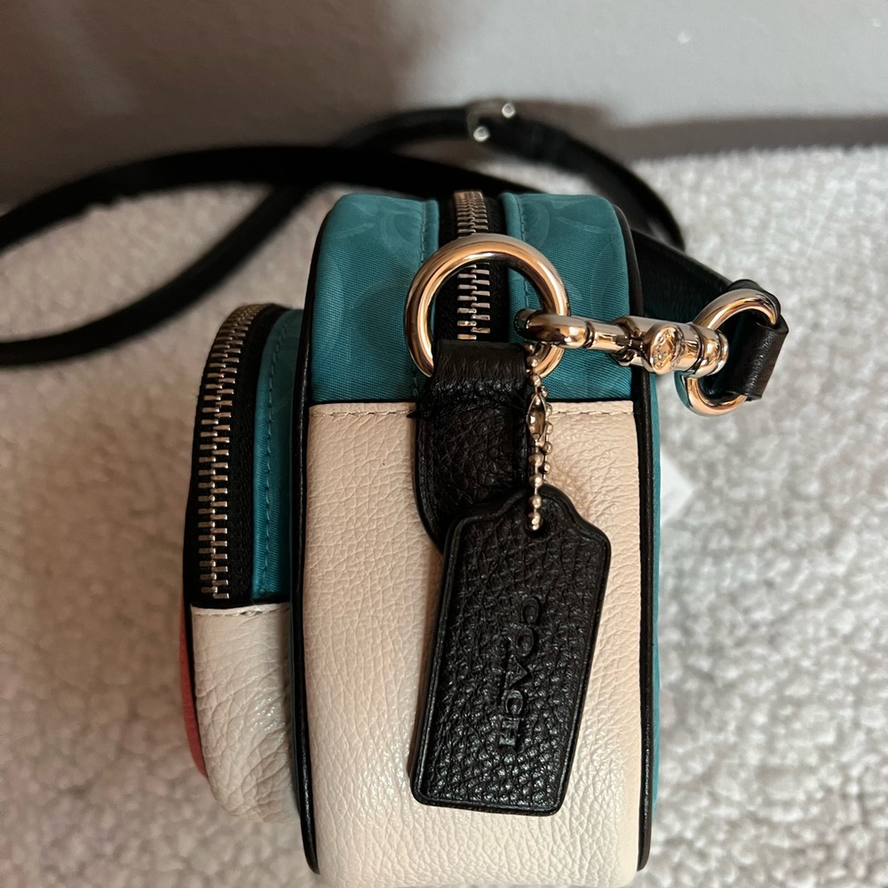 NEW 🚨💖COACH Jamie Camera Bag Aqua Pink Lemonade NEW WITH TAGS🔥🚨 (Reg.$298) - Picture 8 of 16